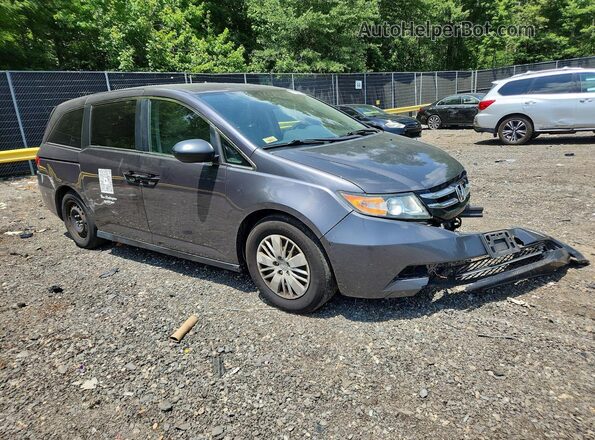 5FNRL5H24GB072249 2016 HONDA ODYSSEY Gray Передня права чверть