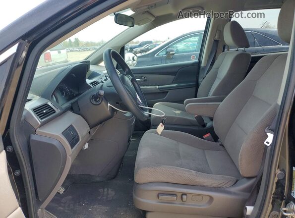 5FNRL5H26HB501120 2017 HONDA ODYSSEY Black Widok wnętrza z przodu