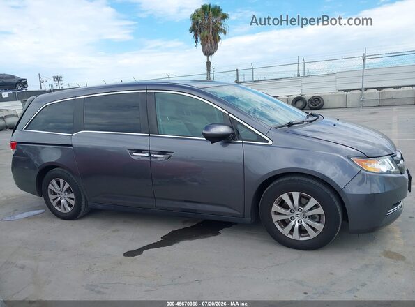 5FNRL5H30HB014780 2017 HONDA ODYSSEY Gray Rear interior view