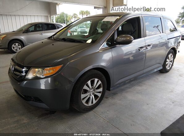 5FNRL5H31GB025236 2016 HONDA ODYSSEY Gray წინა მარცხენა ხედი სამი მეოთხედიდან