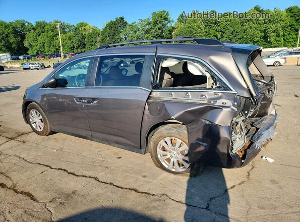 5FNRL5H31HB001763 2017 HONDA ODYSSEY Gray Trasero izquierdo