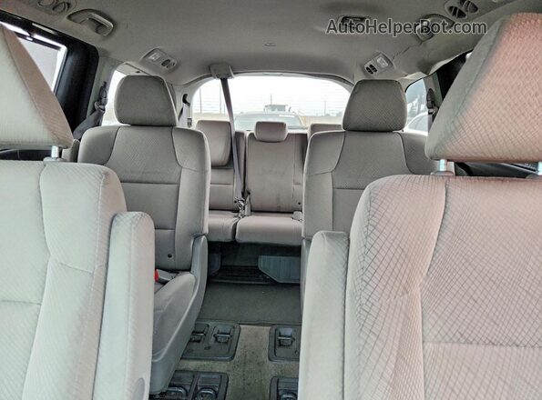 5FNRL5H34HB023210 2017 HONDA ODYSSEY Gray Rear seats view