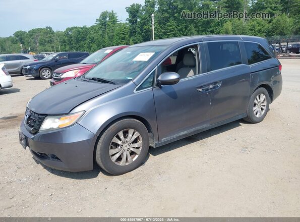 5FNRL5H36GB020016 2016 HONDA ODYSSEY Gray Առջևի ձախ երեք քառորդ տեսարան