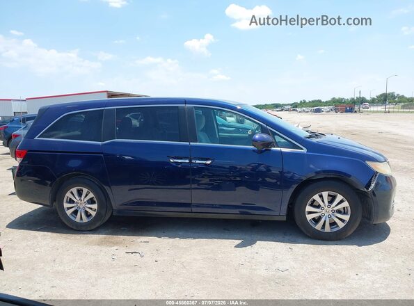 5FNRL5H36GB054618 2016 HONDA ODYSSEY Blue Vista interior trasera