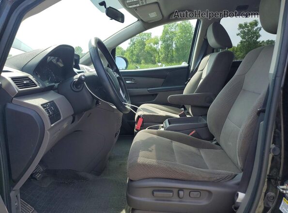 5FNRL5H36GB132587 2016 HONDA ODYSSEY Black Widok wnętrza z przodu