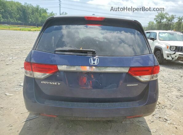 5FNRL5H36HB005646 2017 HONDA ODYSSEY Blue Вид ззаду