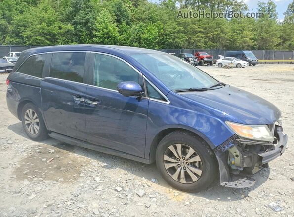 5FNRL5H36HB005646 2017 HONDA ODYSSEY Blue Передня права чверть