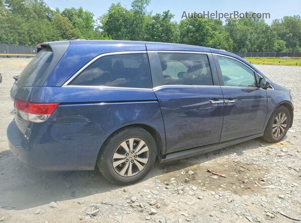 5FNRL5H36HB005646 2017 HONDA ODYSSEY Blue Задня права чверть