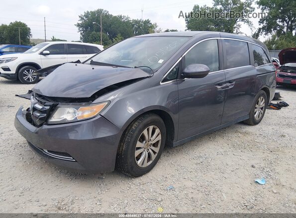 5FNRL5H37HB001203 2017 HONDA ODYSSEY Gray Առջևի ձախ երեք քառորդ տեսարան