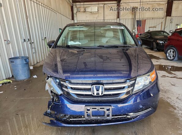 5FNRL5H38GB004495 2016 HONDA ODYSSEY Синий Вид спереди