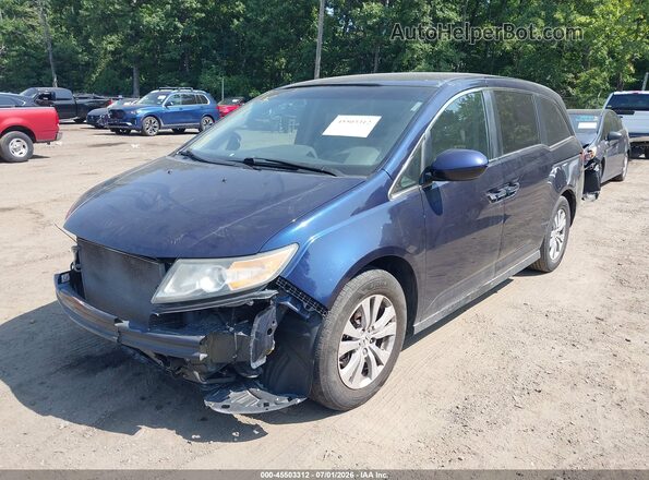 5FNRL5H3XHB016438 2017 HONDA ODYSSEY Blue წინა მარცხენა ხედი სამი მეოთხედიდან