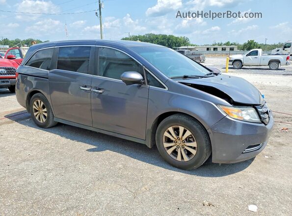 5FNRL5H45HB004366 2017 HONDA ODYSSEY Серый Передняя правая четверть