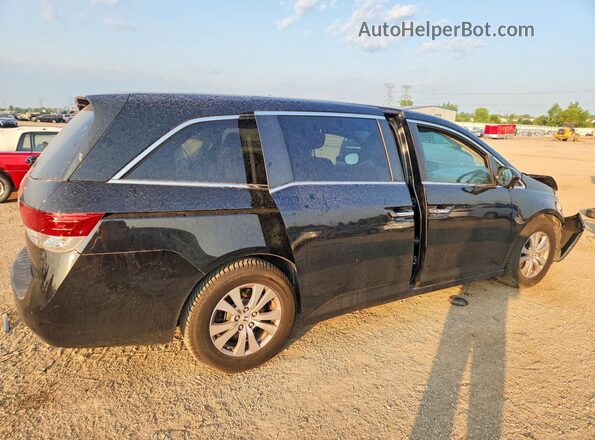 5FNRL5H49GB127862 2016 HONDA ODYSSEY Черный Задняя правая четверть