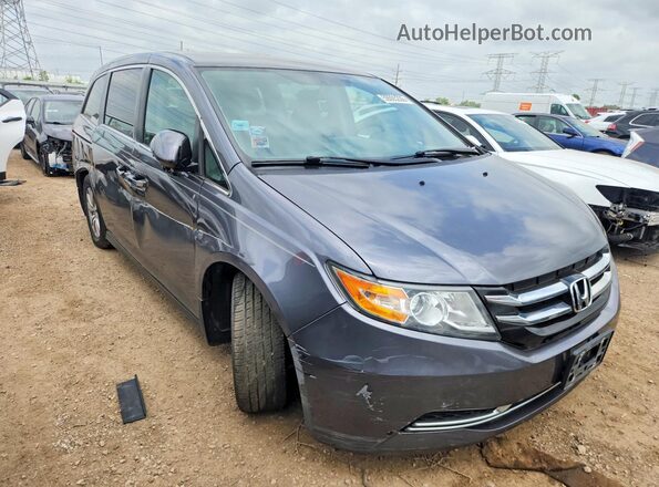 5FNRL5H4XGB100945 2016 HONDA ODYSSEY Gray Передня права чверть