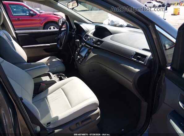 5FNRL5H4XGB166251 2016 HONDA ODYSSEY Gray Widok wnętrza z przodu