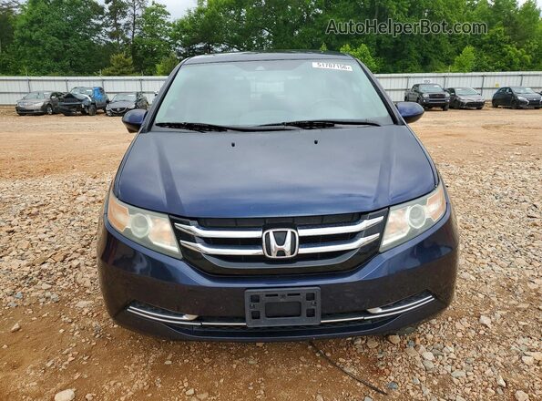 5FNRL5H60HB012604 2017 HONDA ODYSSEY Blue Front view