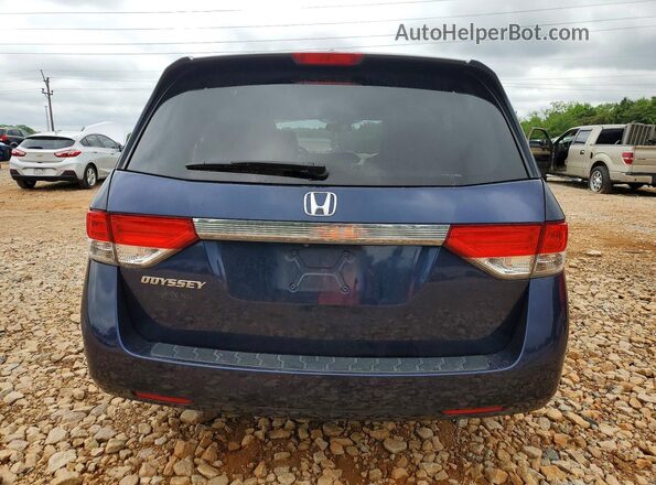 5FNRL5H60HB012604 2017 HONDA ODYSSEY Blue Rear view
