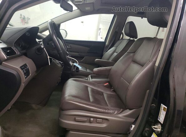 5FNRL5H61HB019982 2017 HONDA ODYSSEY Black Вид салону спереду