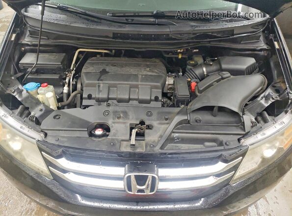 5FNRL5H61HB019982 2017 HONDA ODYSSEY Black Вид підкапотного простору