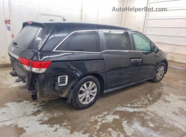 5FNRL5H61HB019982 2017 HONDA ODYSSEY Black Задня права чверть