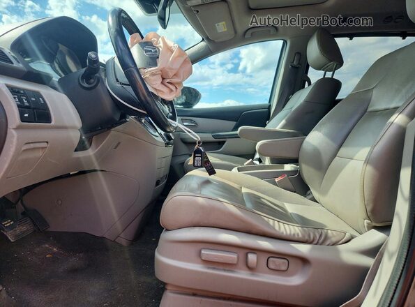 5FNRL5H62GB063939 2016 HONDA ODYSSEY Gray წინა სალონის ხედი