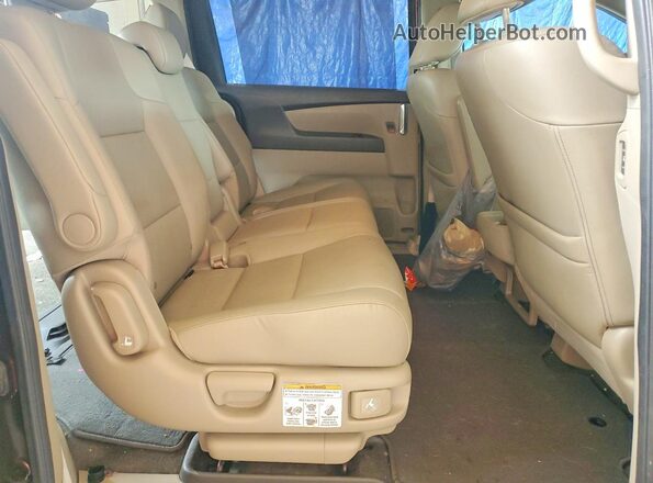 5FNRL5H62GB136095 2016 HONDA ODYSSEY Темно-бордовый Вид задней части салона