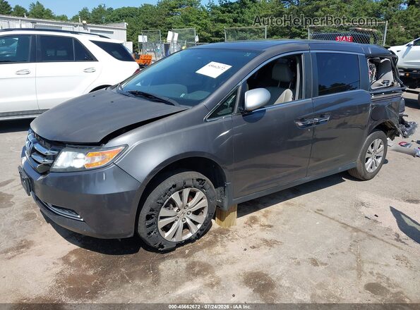 5FNRL5H63HB000091 2017 HONDA ODYSSEY Black Передня ліва чверть