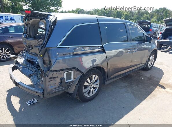5FNRL5H63HB000091 2017 HONDA ODYSSEY Black Задня права чверть