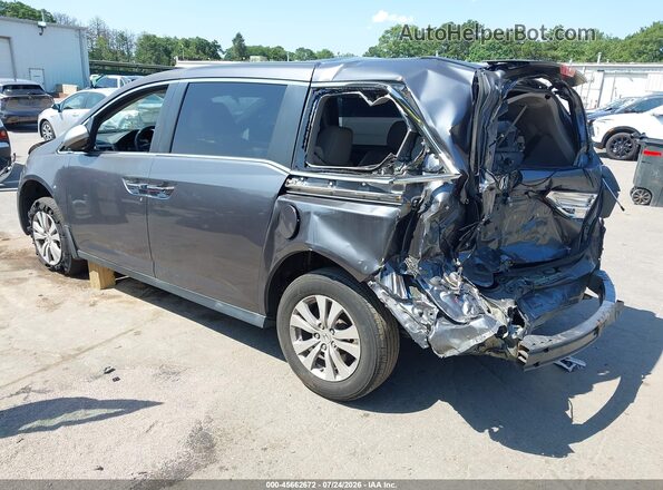 5FNRL5H63HB000091 2017 HONDA ODYSSEY Black Задня ліва чверть