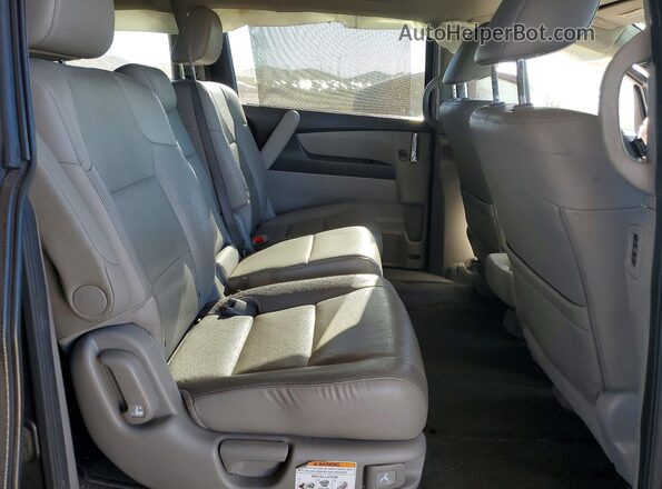 5FNRL5H63HB022186 2017 HONDA ODYSSEY Gray Rear seats view