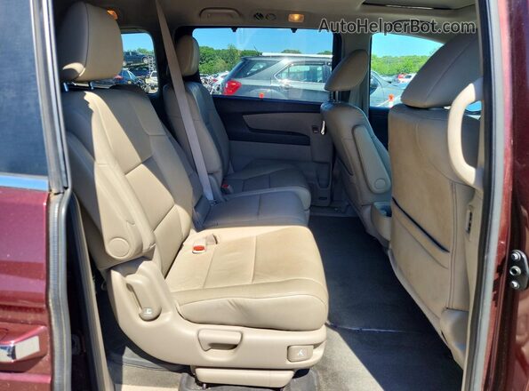 5FNRL5H64GB036466 2016 HONDA ODYSSEY Burgundy Widok wnętrza z tyłu