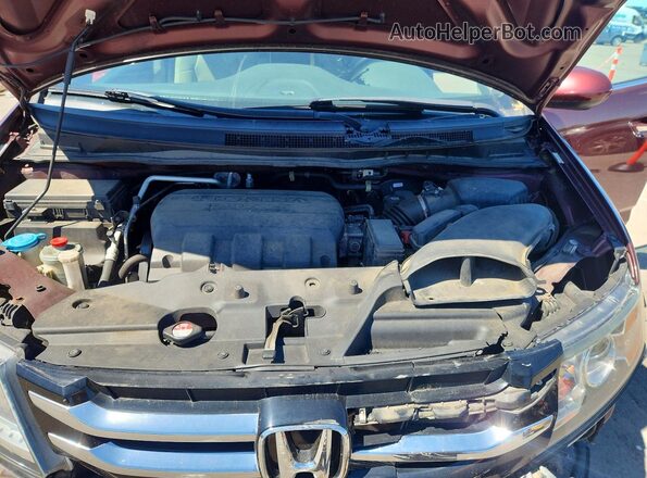 5FNRL5H64GB036466 2016 HONDA ODYSSEY Burgundy Widok komory silnika