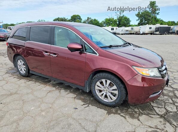 5FNRL5H64GB068415 2016 HONDA ODYSSEY Maroon Առջևի աջ