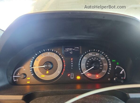 5FNRL5H64GB084209 2016 HONDA ODYSSEY Silver Instrument cluster view