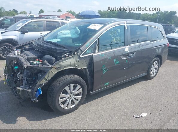 5FNRL5H64HB009625 2017 HONDA ODYSSEY Gray Vista tres cuartos delantera izquierda