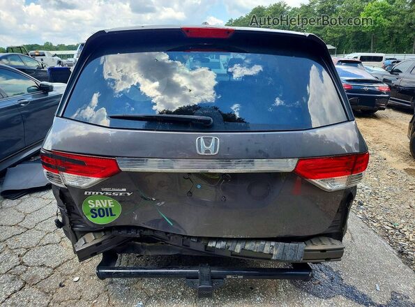 5FNRL5H65GB157183 2016 HONDA ODYSSEY Gray Rear view