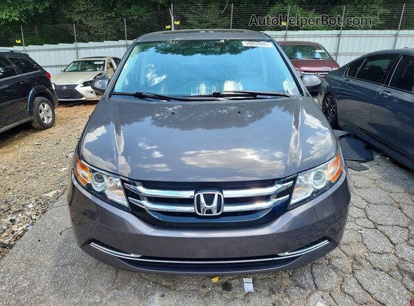 5FNRL5H65GB157183 2016 HONDA ODYSSEY Gray Front view