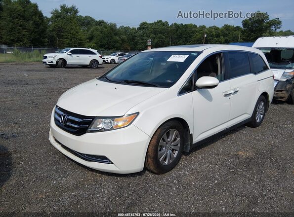 5FNRL5H65GB169382 2016 HONDA ODYSSEY White Առջևի ձախ երեք քառորդ տեսարան