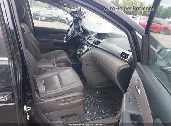 5FNRL5H66GB098581 2016 HONDA ODYSSEY Black Front interior view