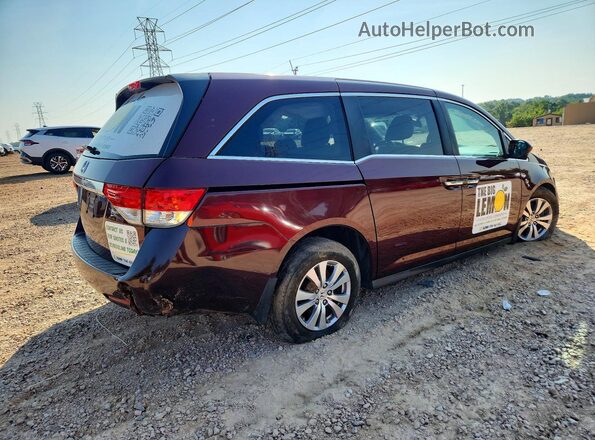 5FNRL5H66GB111166 2016 HONDA ODYSSEY Maroon Tył prawy
