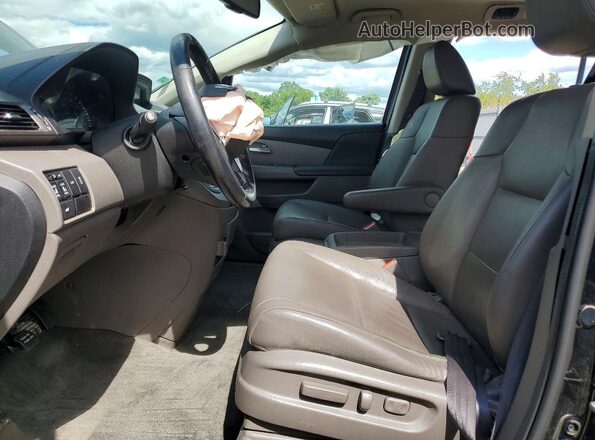 5FNRL5H67HB012051 2017 HONDA ODYSSEY Черный Вид салона спереди
