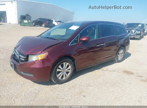 5FNRL5H68GB098632 2016 HONDA ODYSSEY Maroon Передня ліва чверть