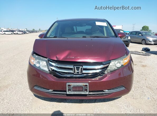 5FNRL5H68GB098632 2016 HONDA ODYSSEY Maroon Вид щитка приладів