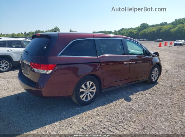 5FNRL5H68GB098632 2016 HONDA ODYSSEY Maroon Задня права чверть