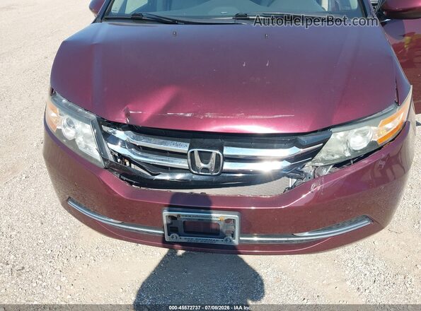 5FNRL5H68GB098632 2016 HONDA ODYSSEY Maroon Вид спереду