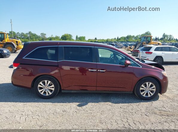 5FNRL5H68GB098632 2016 HONDA ODYSSEY Maroon Вид задньої частини салону