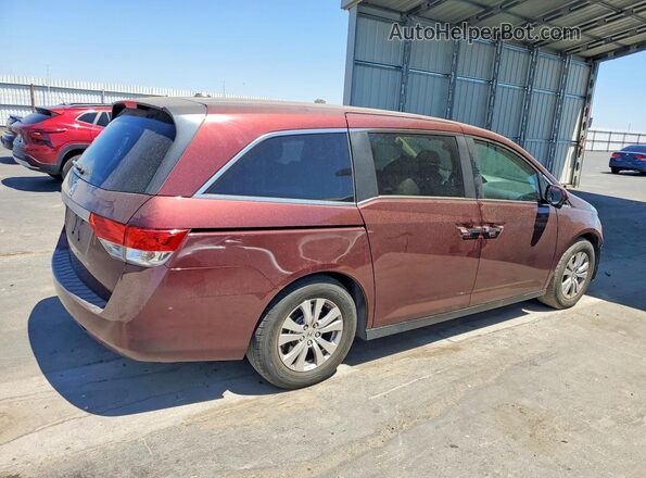 5FNRL5H68GB112237 2016 HONDA ODYSSEY Maroon Rear right