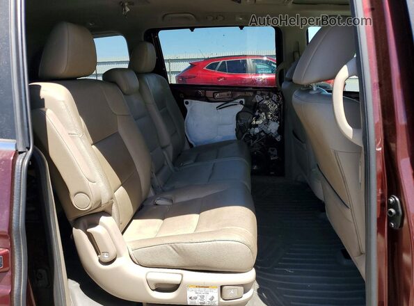 5FNRL5H68GB112237 2016 HONDA ODYSSEY Maroon Rear interior view