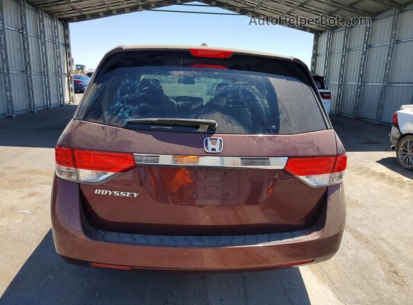5FNRL5H68GB112237 2016 HONDA ODYSSEY Maroon Rear view