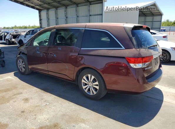5FNRL5H68GB112237 2016 HONDA ODYSSEY Maroon Rear left